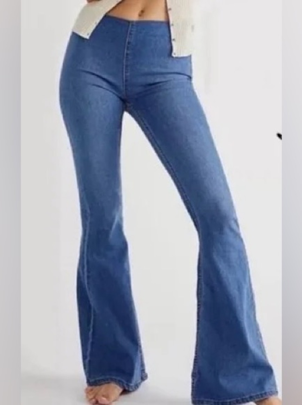 Free People NWT Pull On Strech flare jeans 30